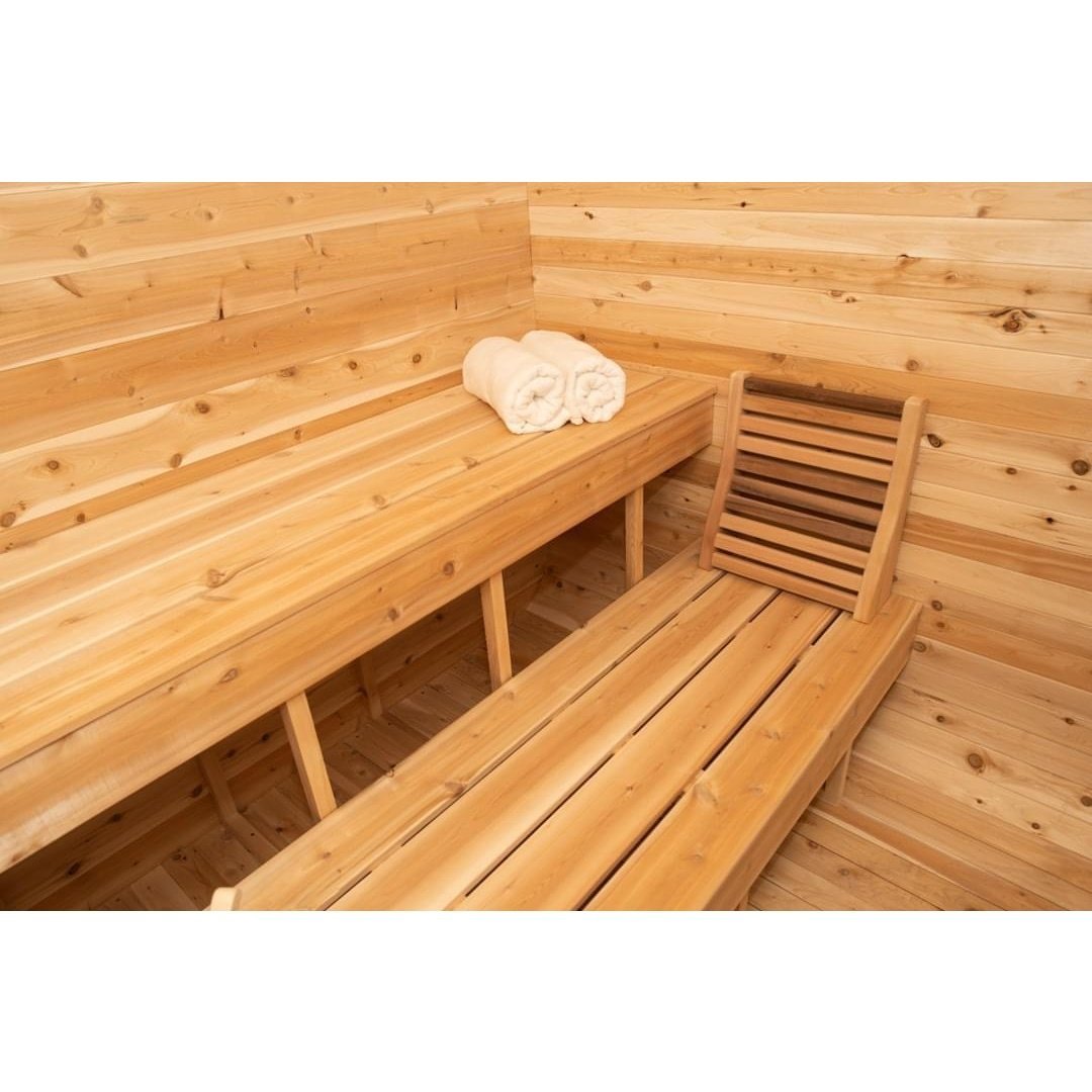 Dundalk Leisurecraft Luna 2-4 Person Cube Cabin Sauna - Image 15