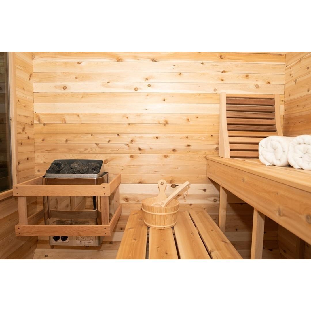 Dundalk Leisurecraft Luna 2-4 Person Cube Cabin Sauna - Image 10