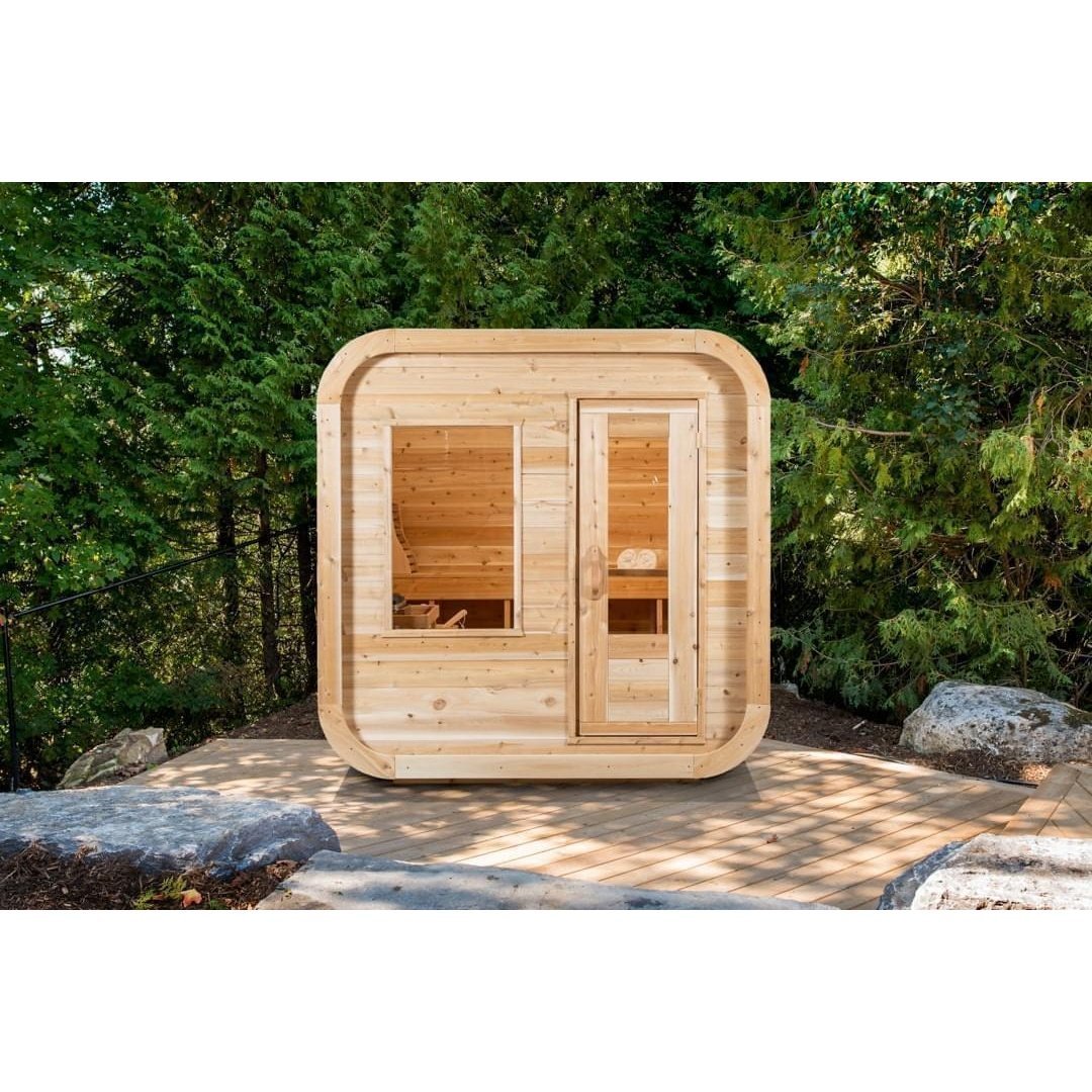 Dundalk Leisurecraft Luna 2-4 Person Cube Cabin Sauna - Image 19