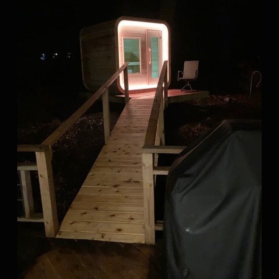 Dundalk Leisurecraft Luna 2-4 Person Cube Cabin Sauna - Image 3