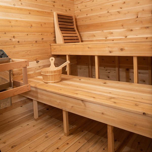 Dundalk Leisurecraft Luna 2-4 Person Cube Cabin Sauna - Image 14