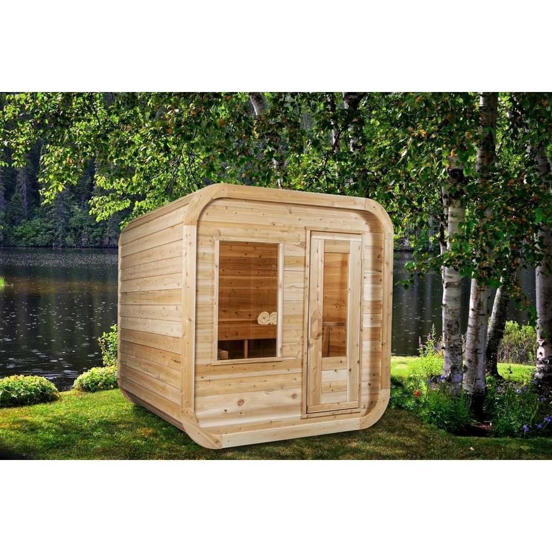 Dundalk Leisurecraft Luna 2-4 Person Cube Cabin Sauna - Image 20