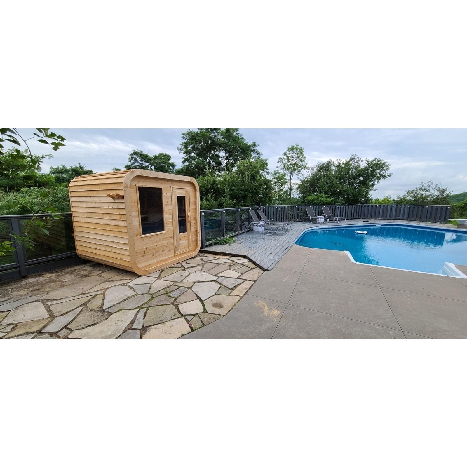 Dundalk Leisurecraft Luna 2-4 Person Cube Cabin Sauna - Image 16