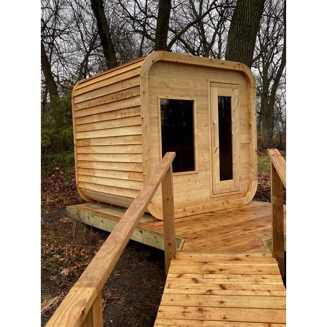 Dundalk Leisurecraft Luna 2-4 Person Cube Cabin Sauna - Image 2
