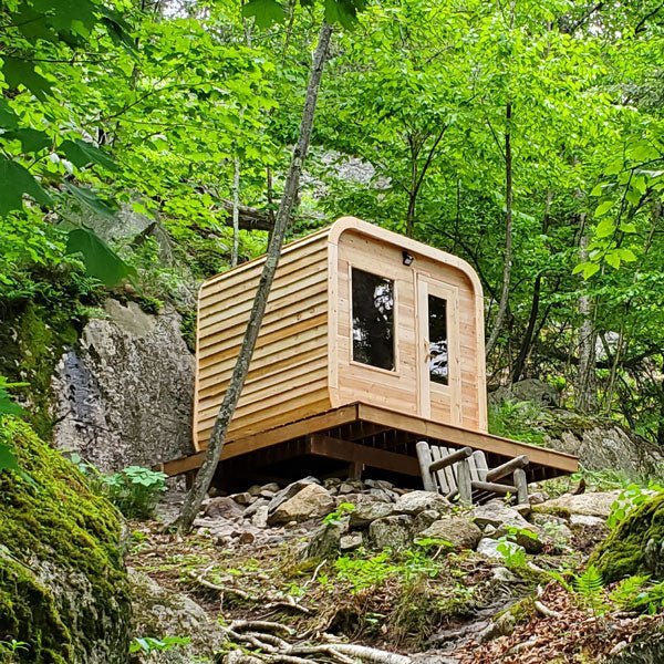 Dundalk Leisurecraft Luna 2-4 Person Cube Cabin Sauna - Image 4