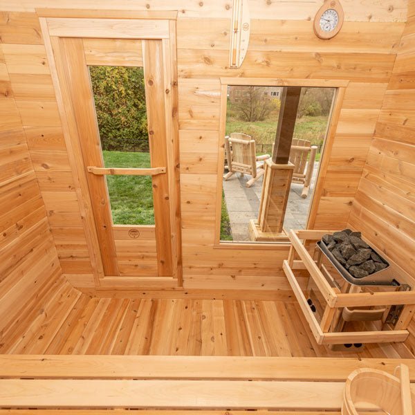Dundalk Leisurecraft Luna 2-4 Person Cube Cabin Sauna - Image 13