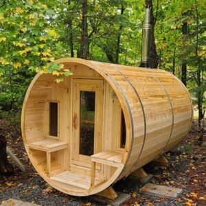 Best Dundalk Leisurecraft Tranquility 2-6 Person Barrel Sauna | Premium Outdoor Cedar Sauna