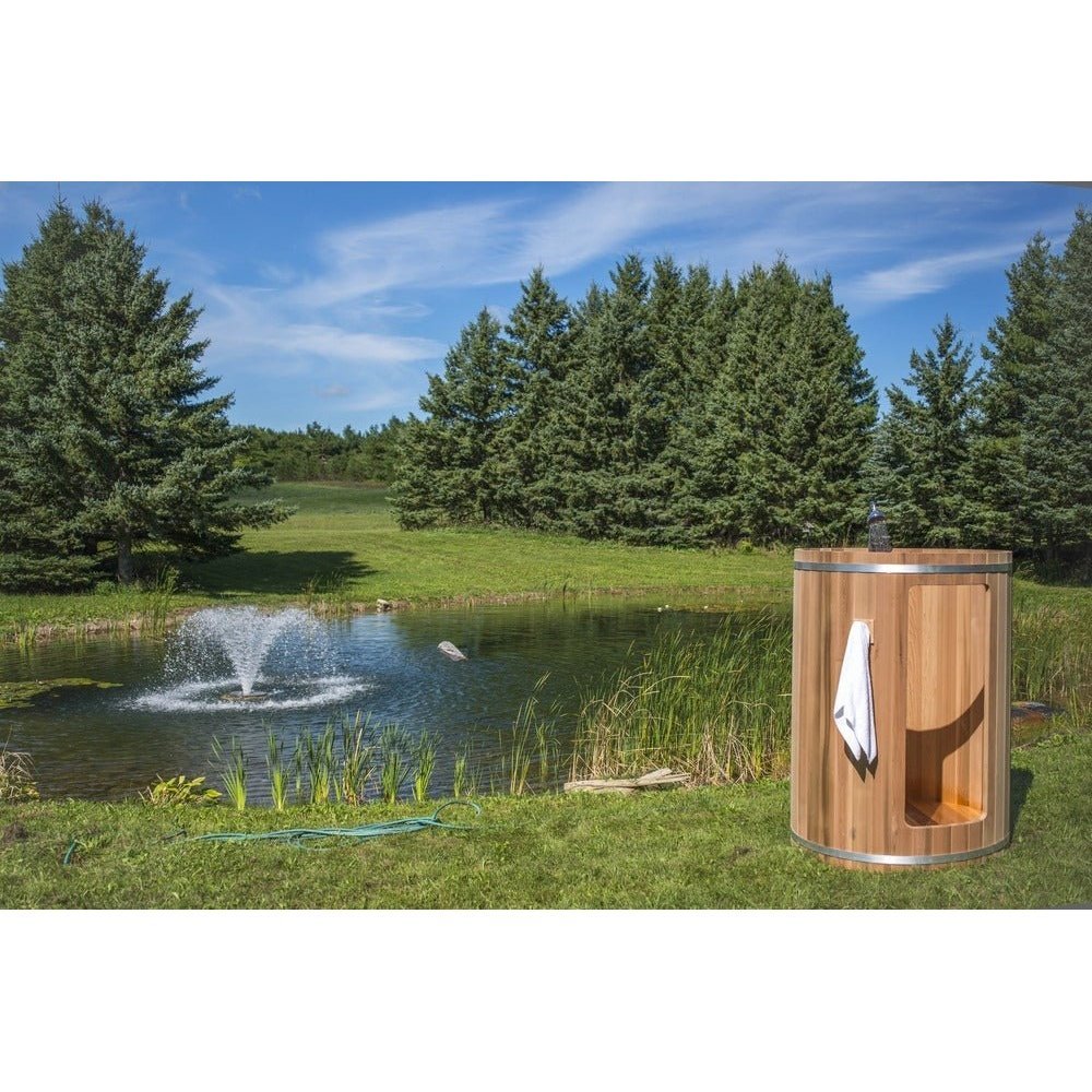 Dundalk Leisurecraft Rainbow Outdoor Shower (Knotty/Clear Red Cedar) - Image 9