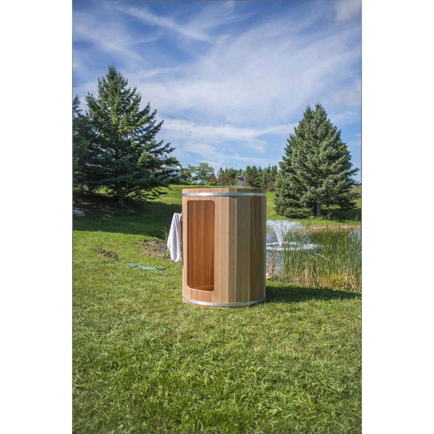 Dundalk Leisurecraft Rainbow Outdoor Shower (Knotty/Clear Red Cedar) - Image 17