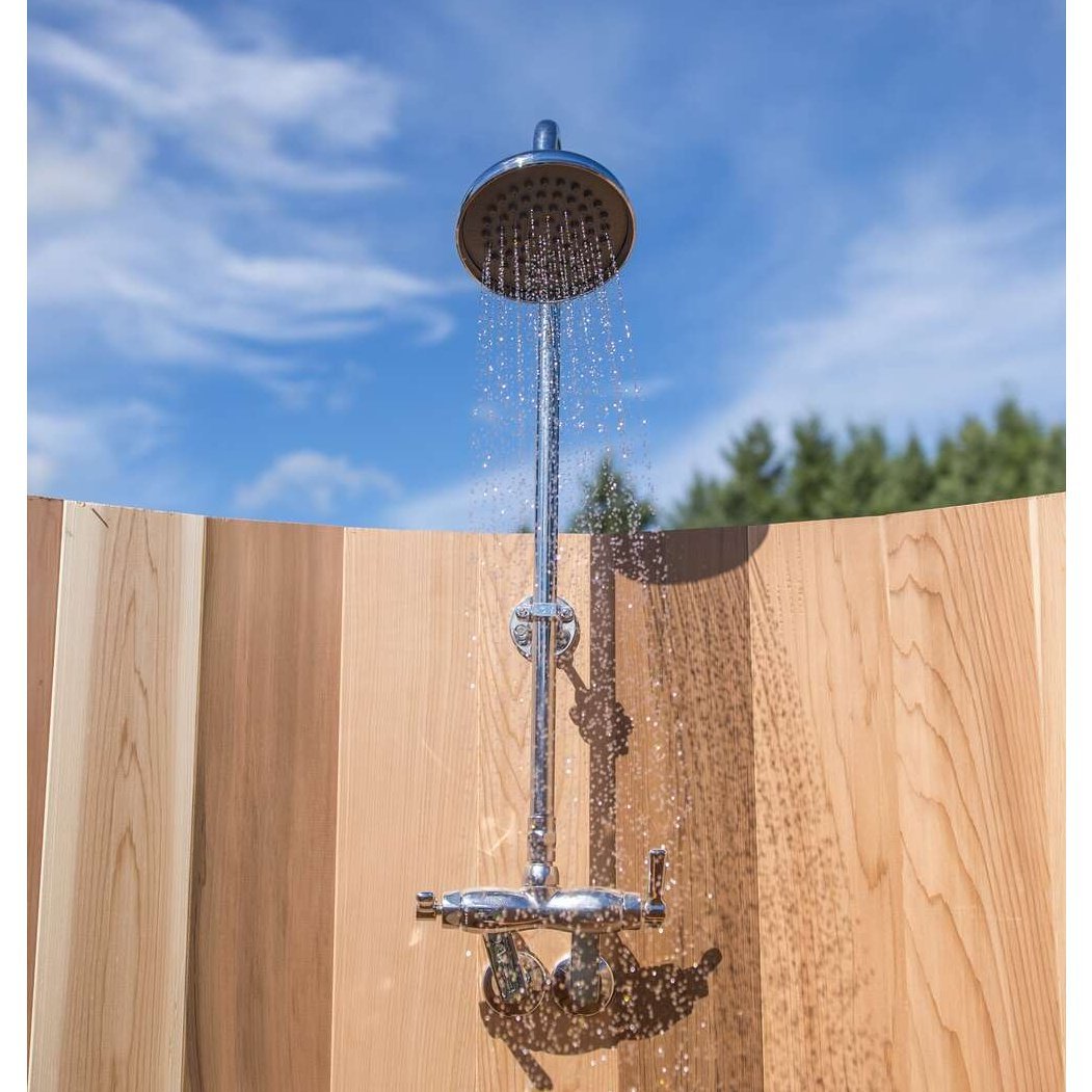 Dundalk Leisurecraft Rainbow Outdoor Shower (Knotty/Clear Red Cedar) - Image 13