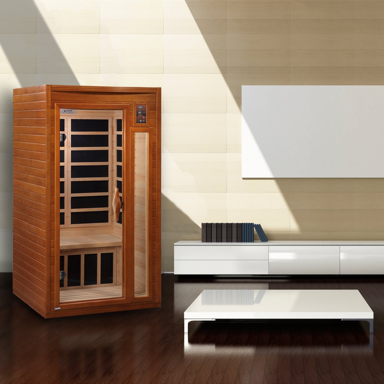 Dynamic Saunas Barcelona Elite 1-2-Person Ultra-Low EMF Far Infrared Sauna - Image 10