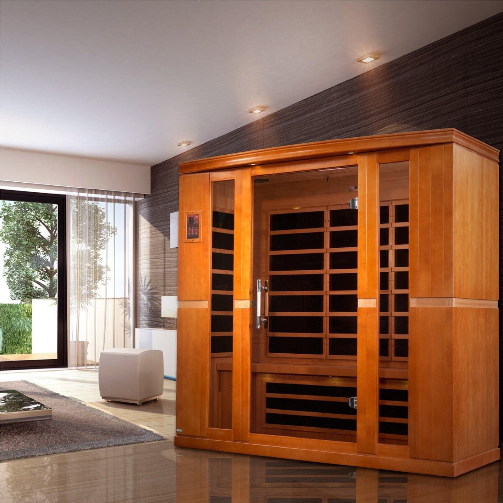 Dynamic Saunas Bergamo 4-Person Low EMF FAR Infrared Sauna - Image 11