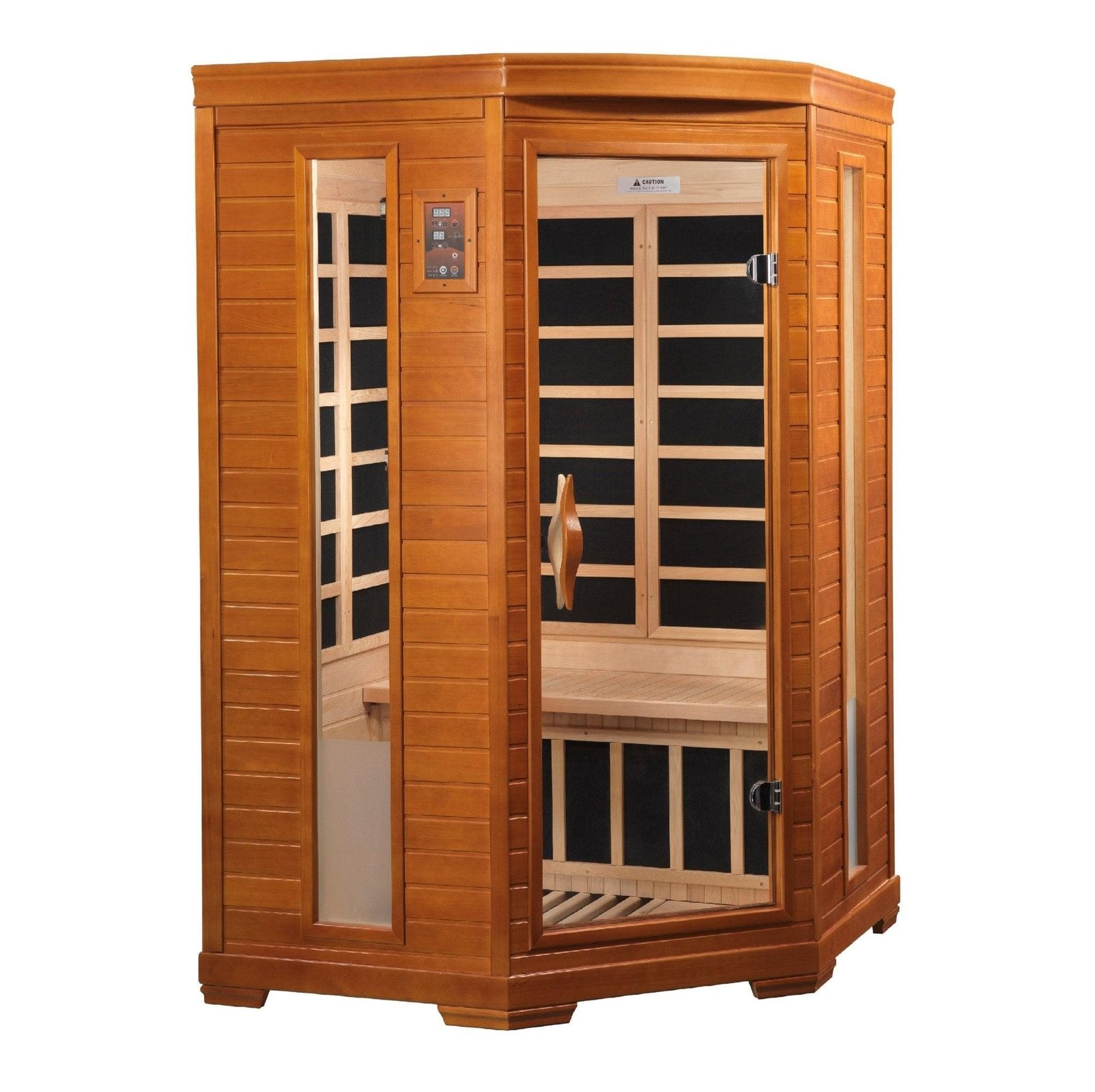Dynamic Saunas Heming 2-Person Low EMF FAR Infrared Corner Sauna - Image 2