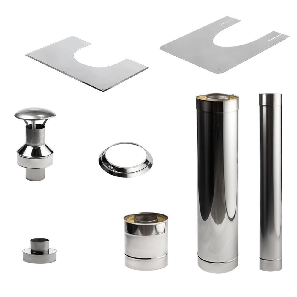 HUUM Sauna Wood Stove Chimney Kit, For Barrel Saunas - Image 2