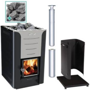 Harvia Pro 20 Wood Burning Stove Kit - Stainless Steel