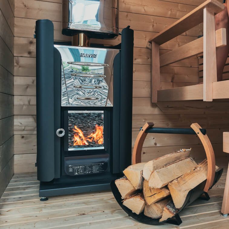 Harvia Pro 20 Deluxe Wood Burning Stove Kit - Stainless Steel - Image 8