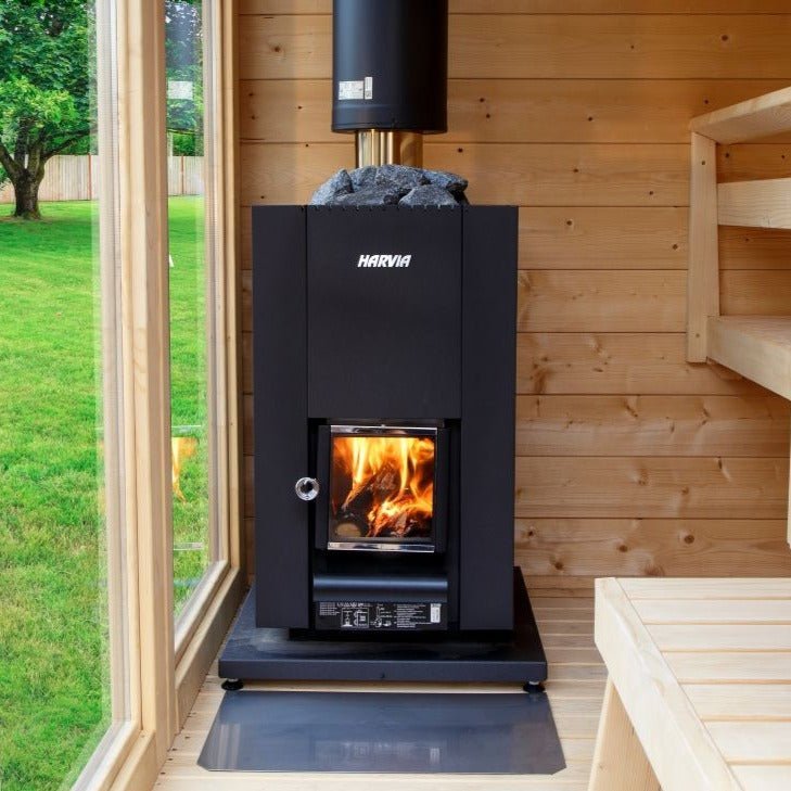 Harvia Linear 18 Compact Wood-Burning Sauna Stove - Image 2