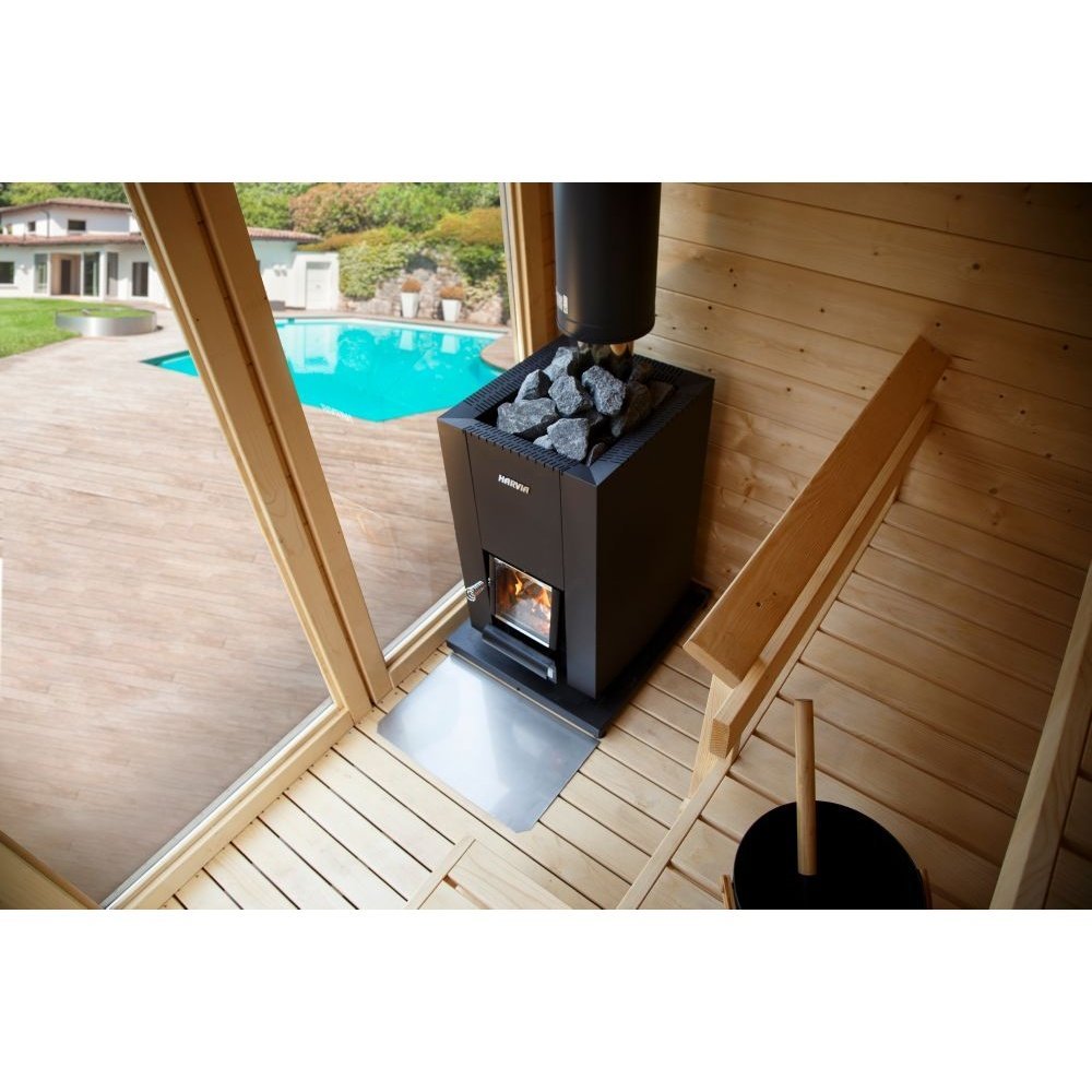 Harvia Linear 18 Compact Wood-Burning Sauna Stove - Image 5
