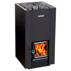Harvia Linear 28 WK280C Wood-Burning Sauna Stove | Ultimate 22kW Heater