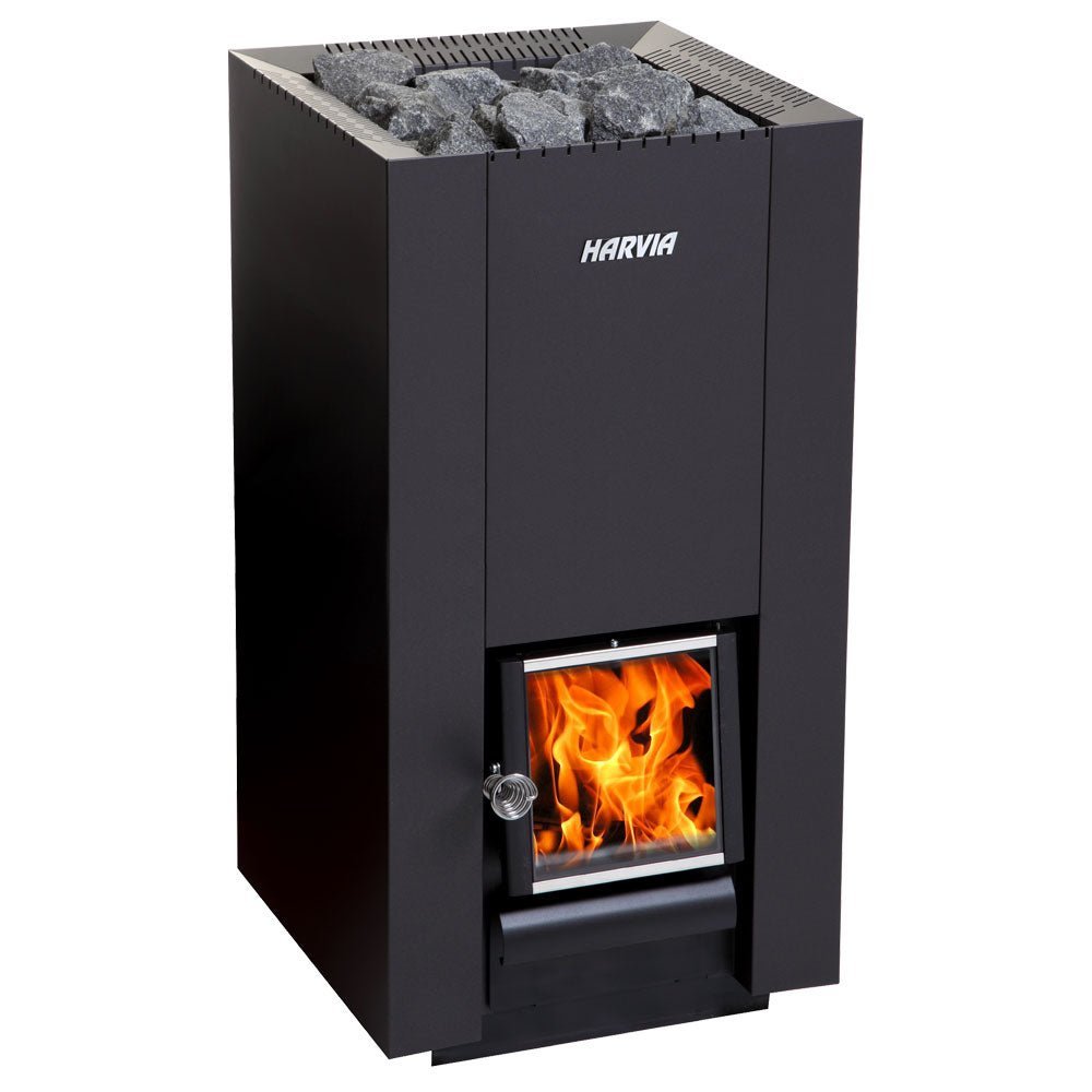 Harvia Linear 28 WK280C Wood-Burning Sauna Stove | Ultimate 22kW Heater