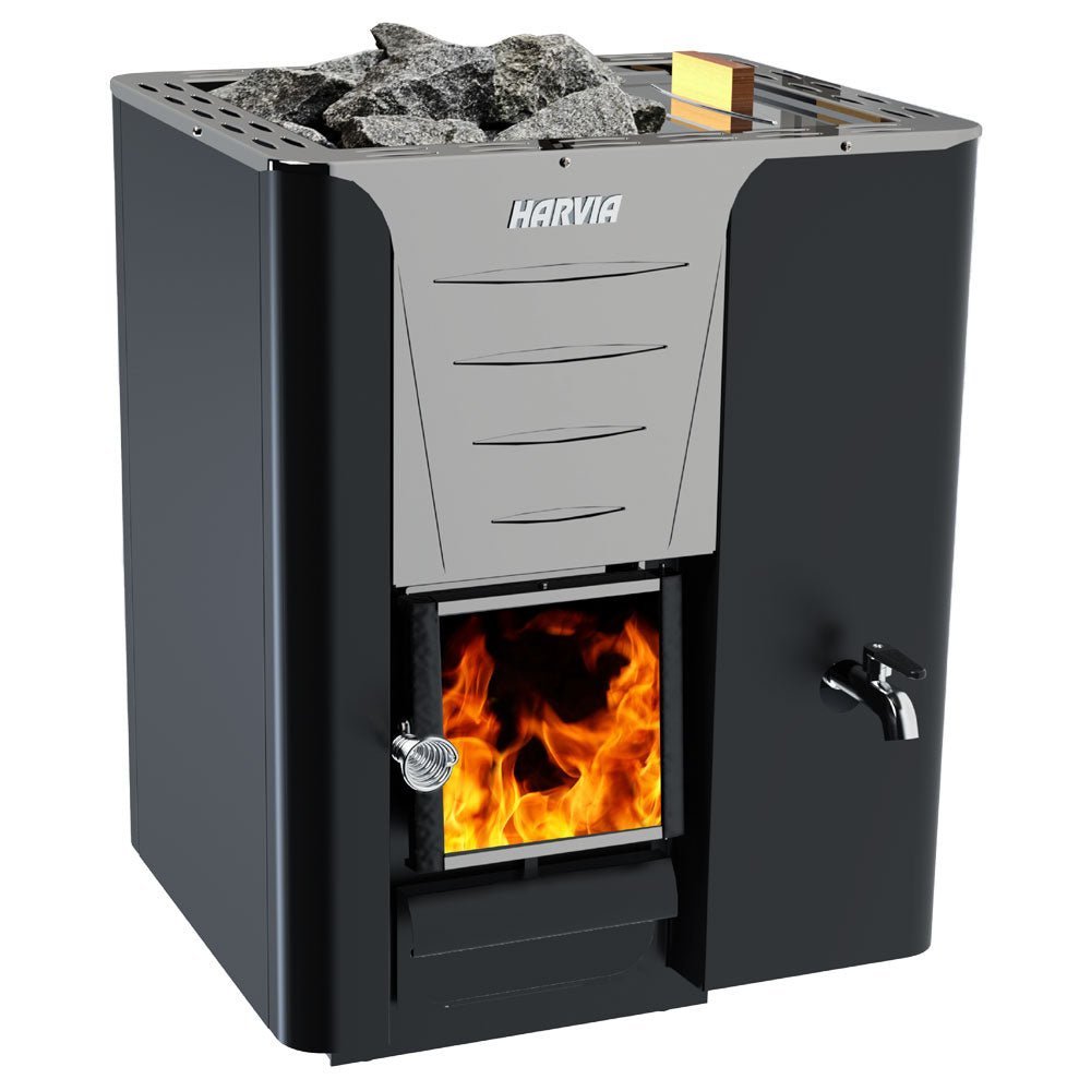 Harvia Pro 20 RS Wood-Burning Sauna Stove w/ Water Tank