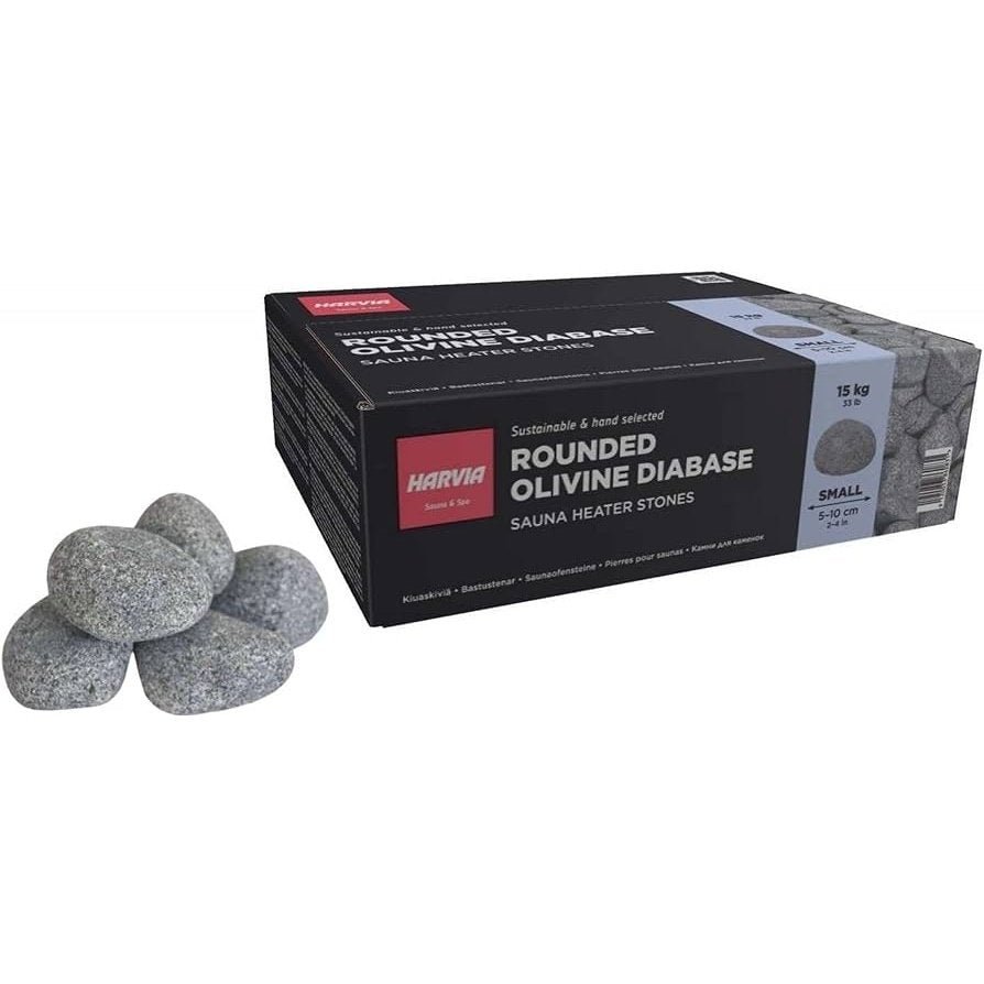 Harvia Rounded Olivine Sauna Stones 5-10cm / 15kg R-991 - Image 2