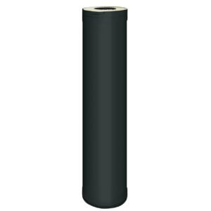 Harvia WHP1000M Sauna Chimney Extension, 1000mm, Black Steel