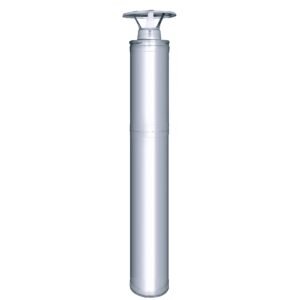Harvia WHP1500 Sauna Wood-Burning Stove Chimney Kit, 1500mm, Stainless Steel