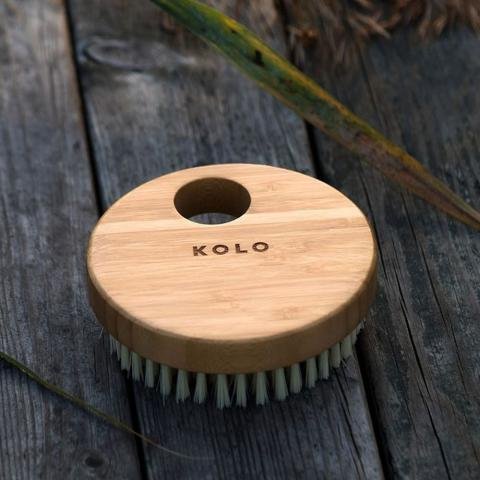 Kolo No Handle Bambu Bath Brush, Natural Bamboo - Image 2