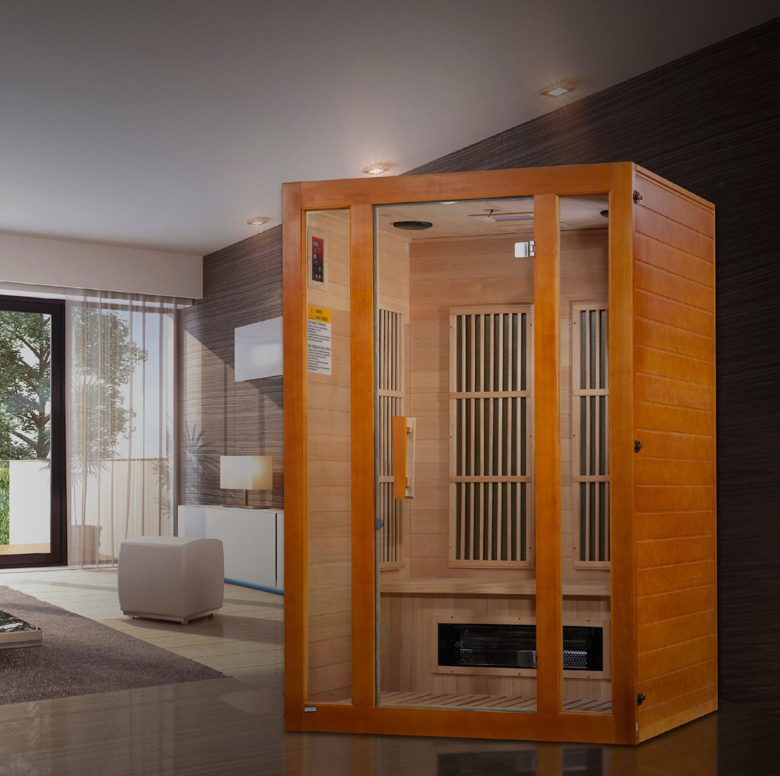 Maxxus Aspen 2-Person Low EMF FAR Infrared Sauna - Image 4