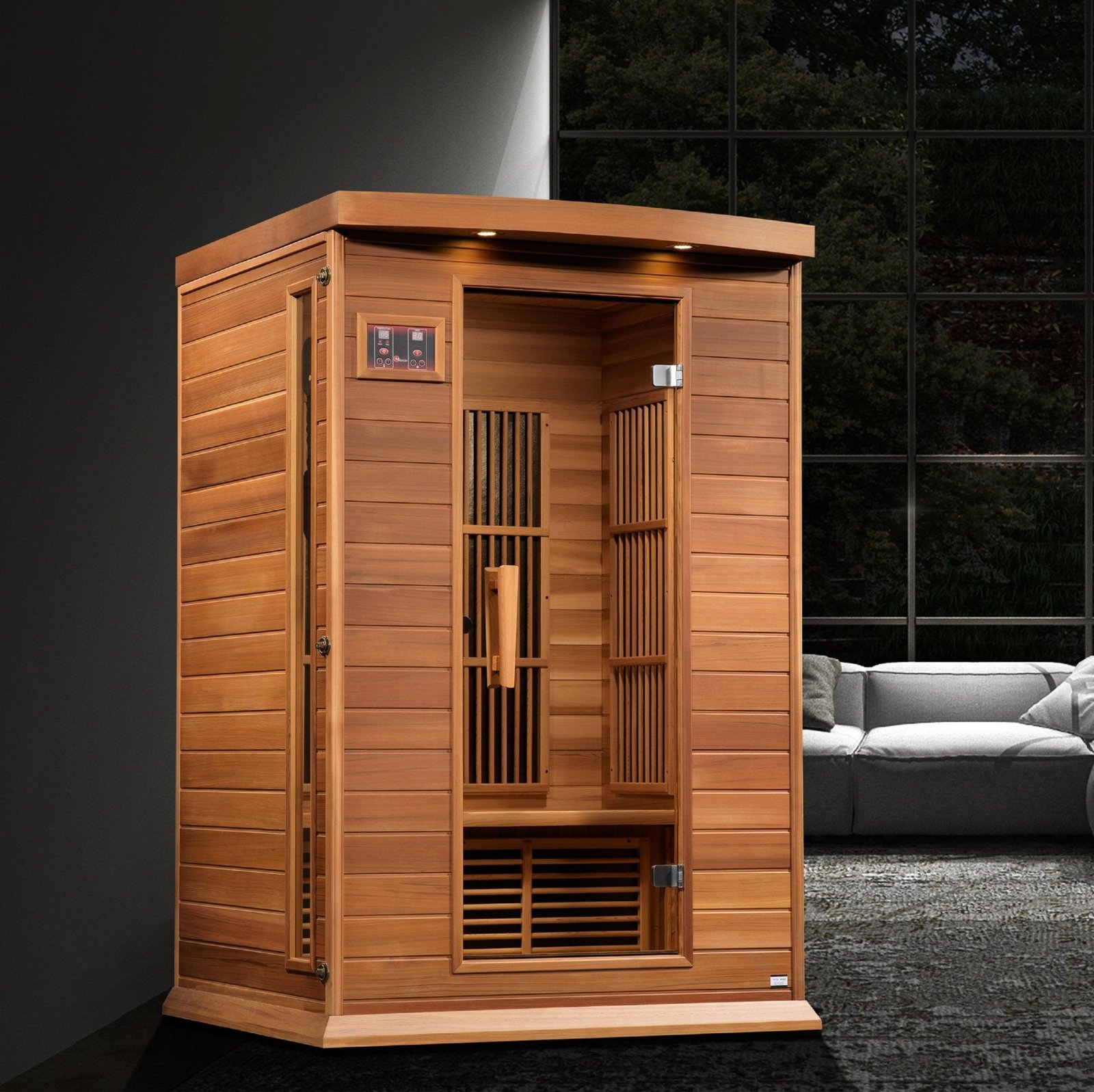 Maxxus 2-Person Cedar Near-Zero EMF FAR Infrared Sauna MX-K206-01-ZF CED - Image 5