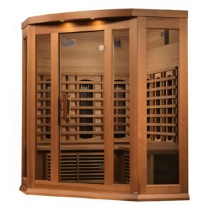 Maxxus 3-Person Full Spectrum Near-Zero EMF FAR Infrared Corner Sauna MX-M356-01-FS CED