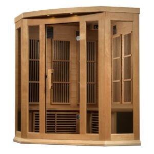Maxxus 3-Person Near-Zero EMF FAR Infrared Corner Sauna MX-K356-01-ZF