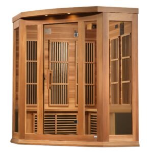 Maxxus Avignon 3-Person Near-Zero EMF FAR Infrared Corner Sauna