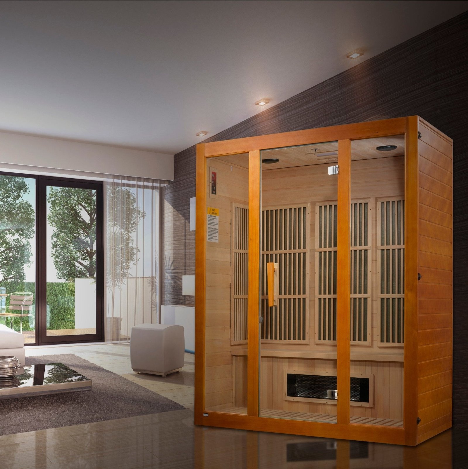 Maxxus 3-Person Low EMF FAR Infrared Sauna MX-J306-02S - Image 4