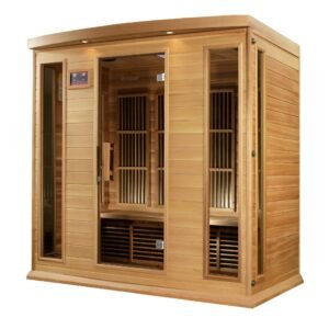Maxxus 4-Person Cedar Low EMF FAR Infrared Sauna MX-K406-01 CED
