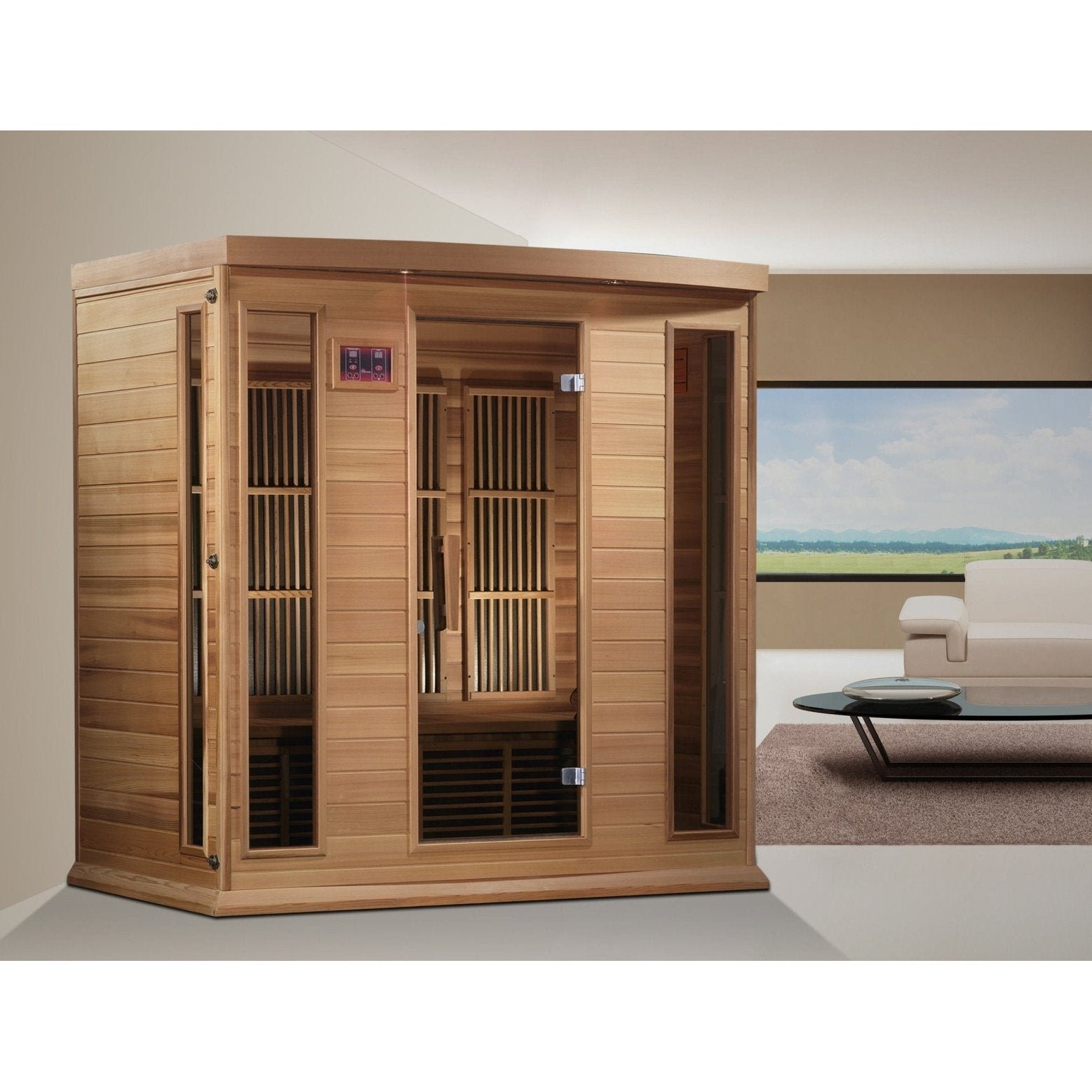 Maxxus 4-Person Cedar Low EMF FAR Infrared Sauna MX-K406-01 CED - Image 5