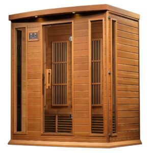 Maxxus 4-Person Cedar Near-Zero EMF FAR Infrared Sauna MX-K406-01-ZF CED