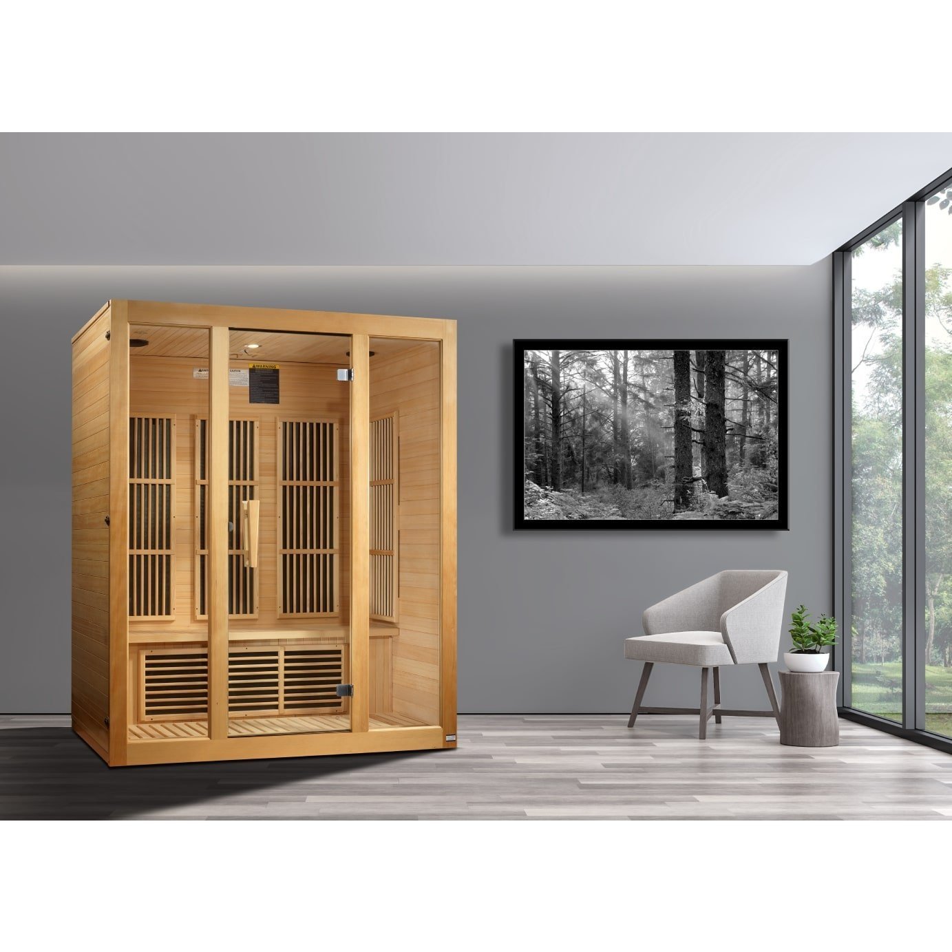 Maxxus Bellevue 3-Person Low EMF FAR Infrared Sauna - Image 4