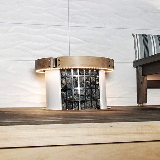 Safety Railing HPCU4L w/ LED-Lighting for Harvia Cilindro Half Series 11kW Sauna Heater - Image 2