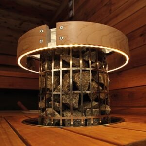 Safety Railing HPCU4L w/ LED-Lighting for Harvia Cilindro Half Series 11kW Sauna Heater