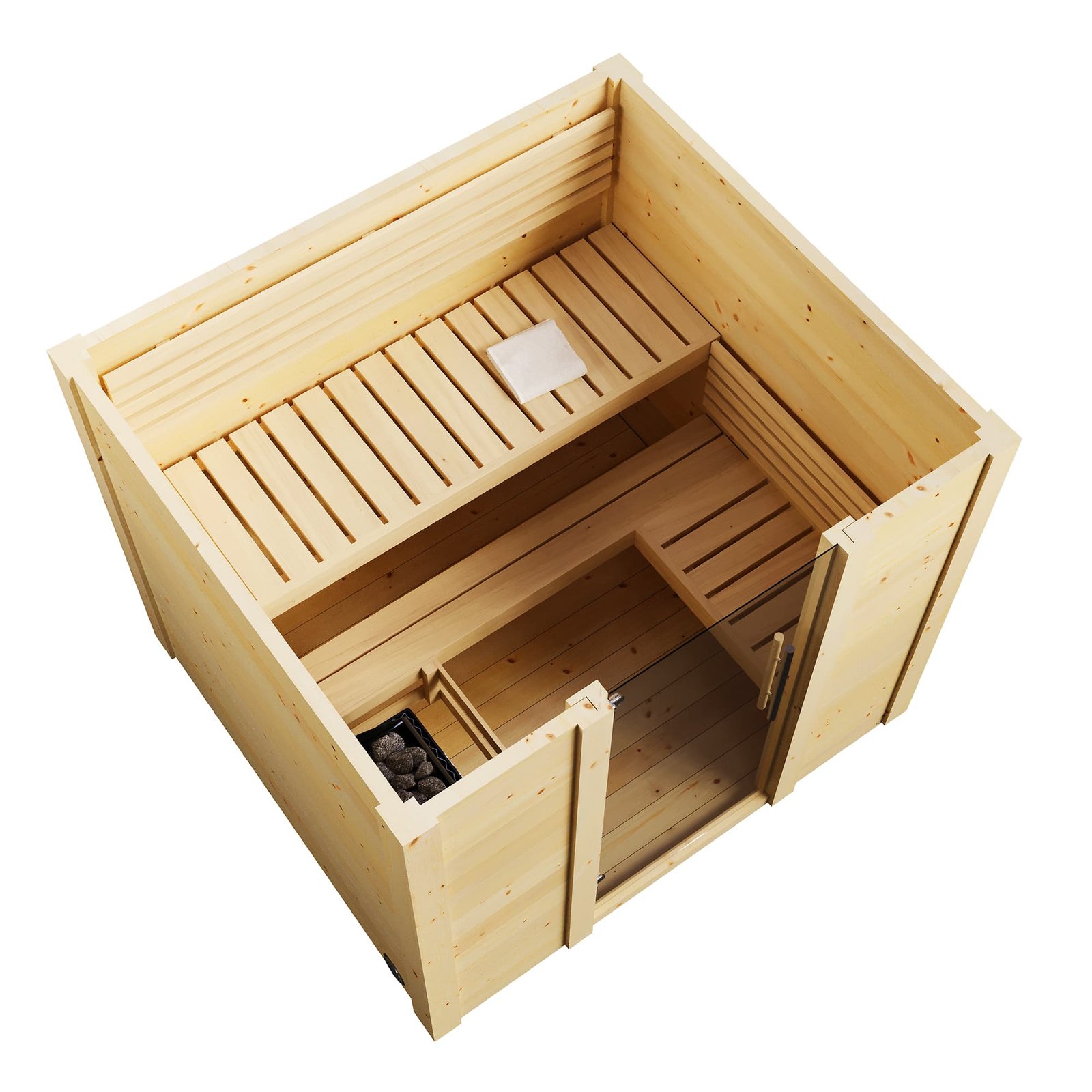 SaunaLife G2 4-Person Outdoor Cabin Sauna - Image 7