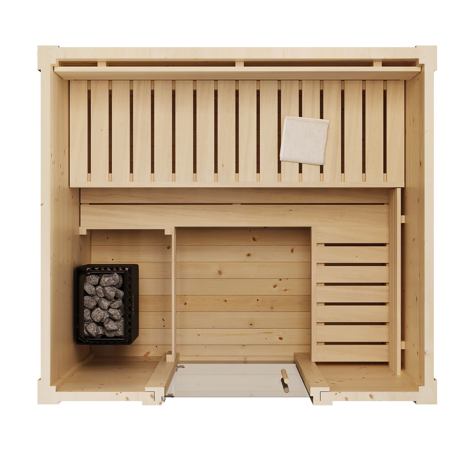 SaunaLife G2 4-Person Outdoor Cabin Sauna - Image 4