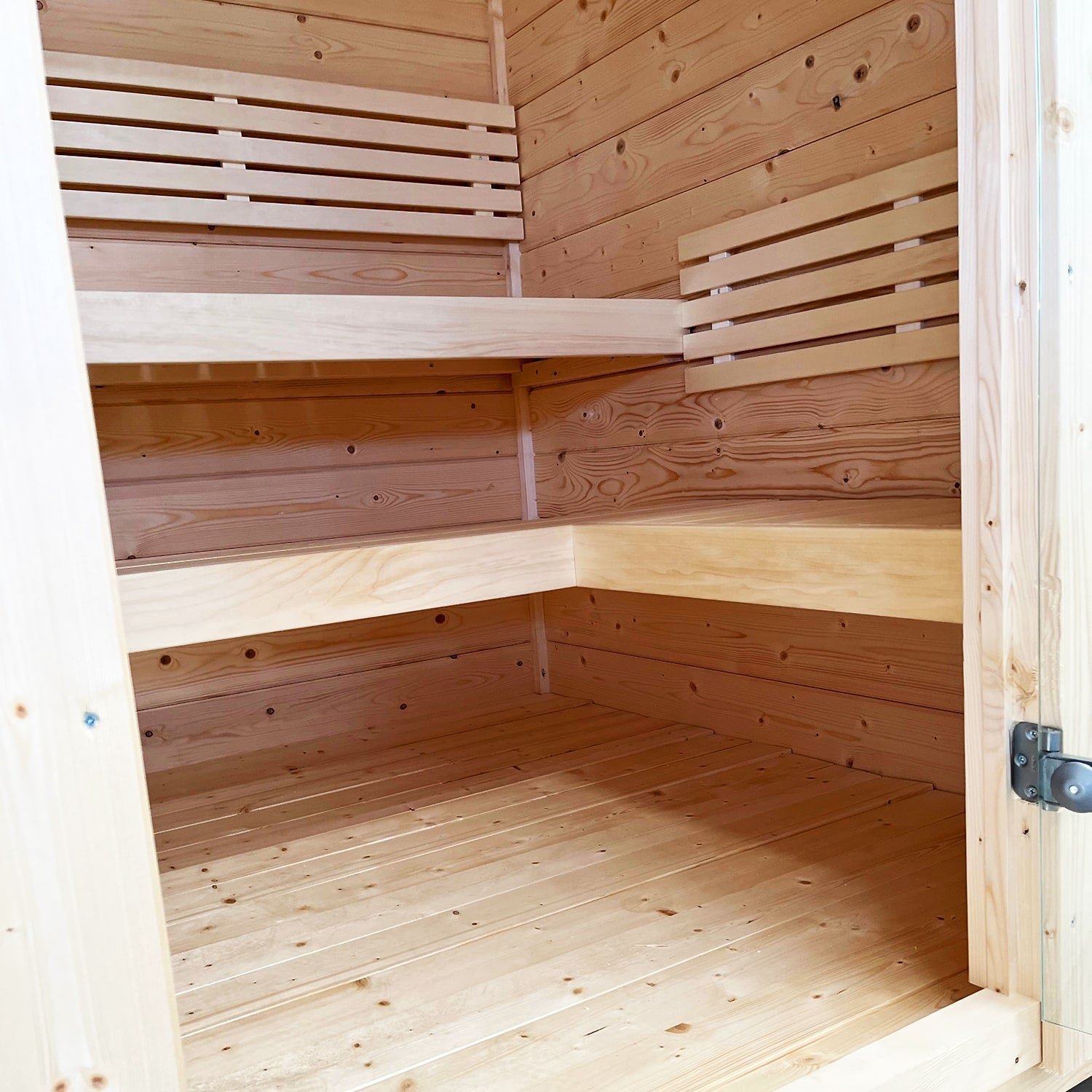 SaunaLife G2 4-Person Outdoor Cabin Sauna - Image 3