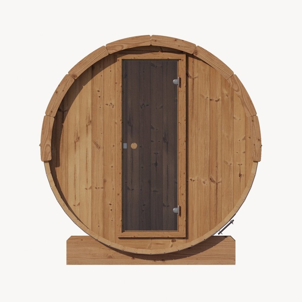 SaunaLife E6 3-Person Barrel Sauna, 59"x81" - Image 4