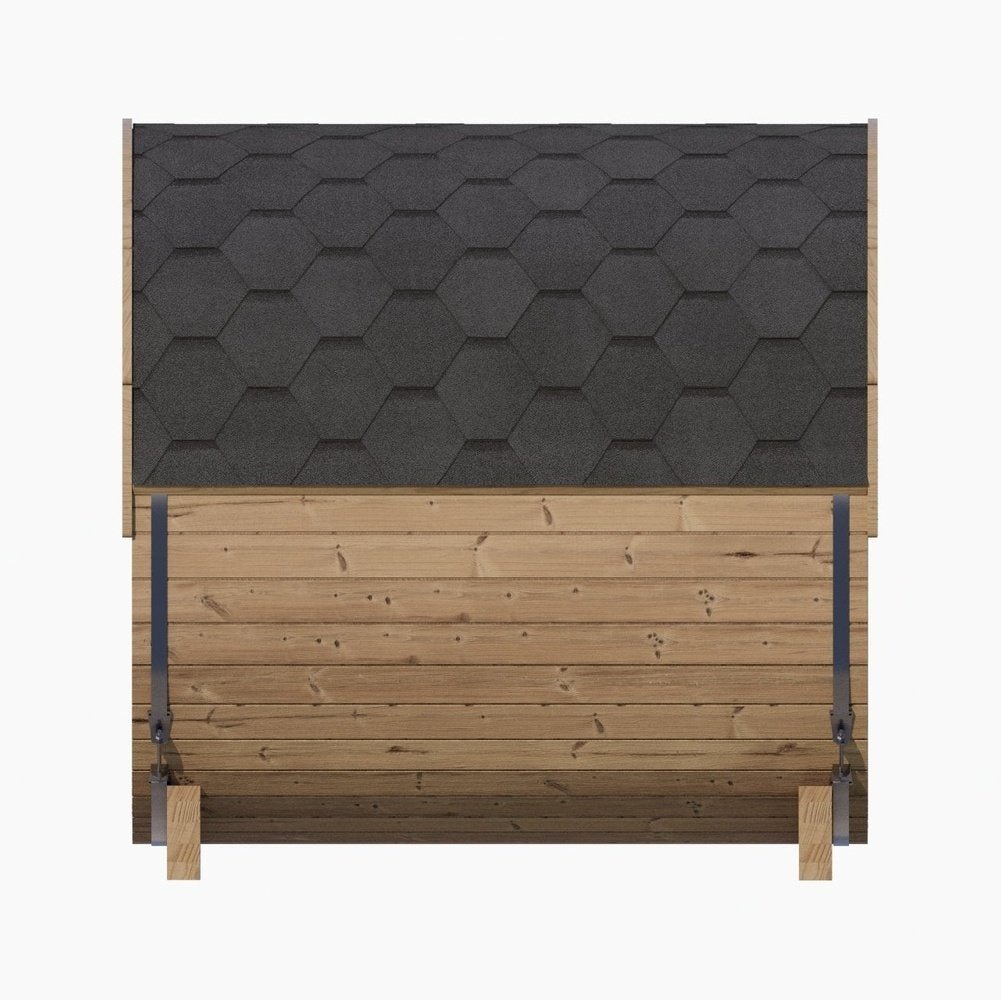 SaunaLife E7W 4-Person Barrel Sauna w/ Panoramic Window, 71"x81" - Image 8