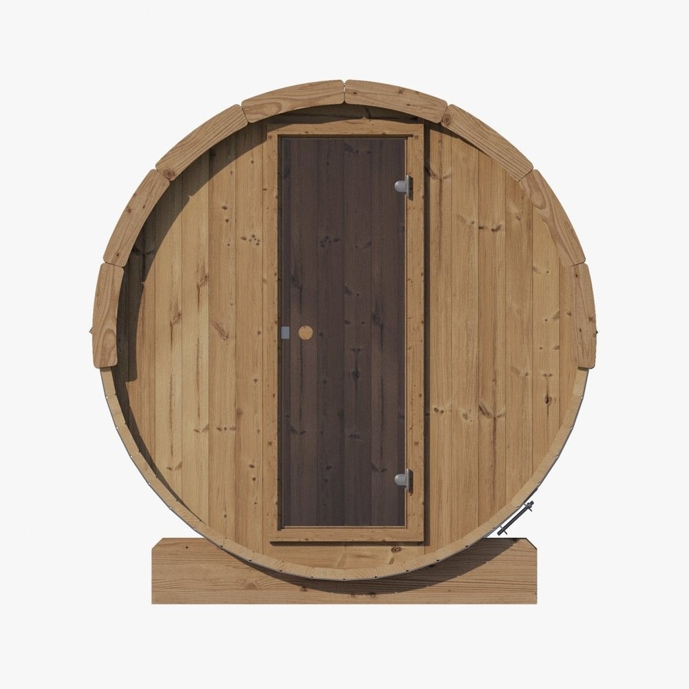 SaunaLife E8 6-Person Barrel Sauna, 87"x 81" - Image 2