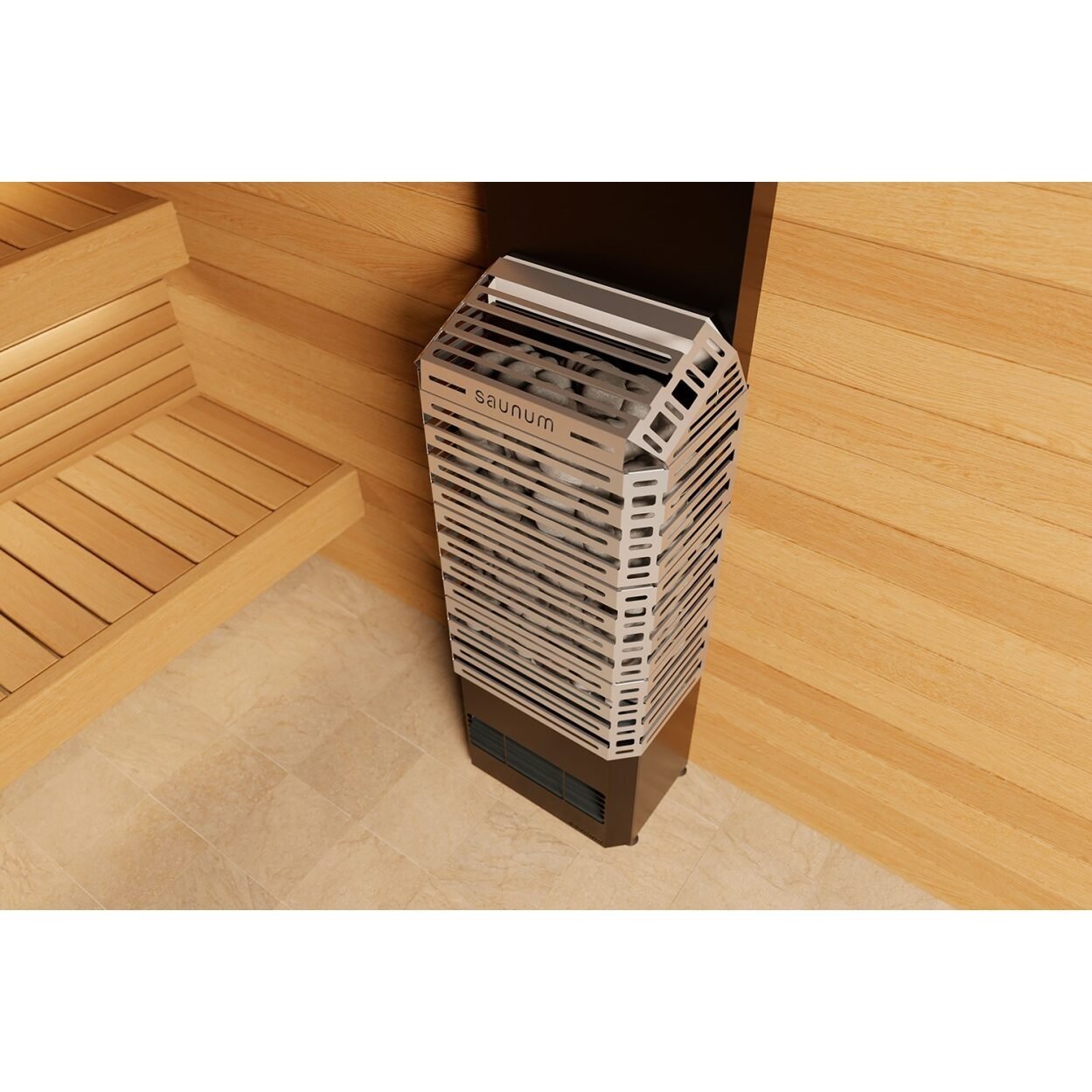 Saunum AIR 5 Sauna Heater, 4.8 w/ Climate Equalizer - Stainless - Image 5