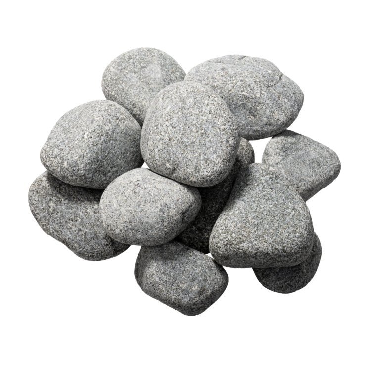 Saunum Sauna Heater Stones, Rounded Olivine 5-10cm, 33lbs