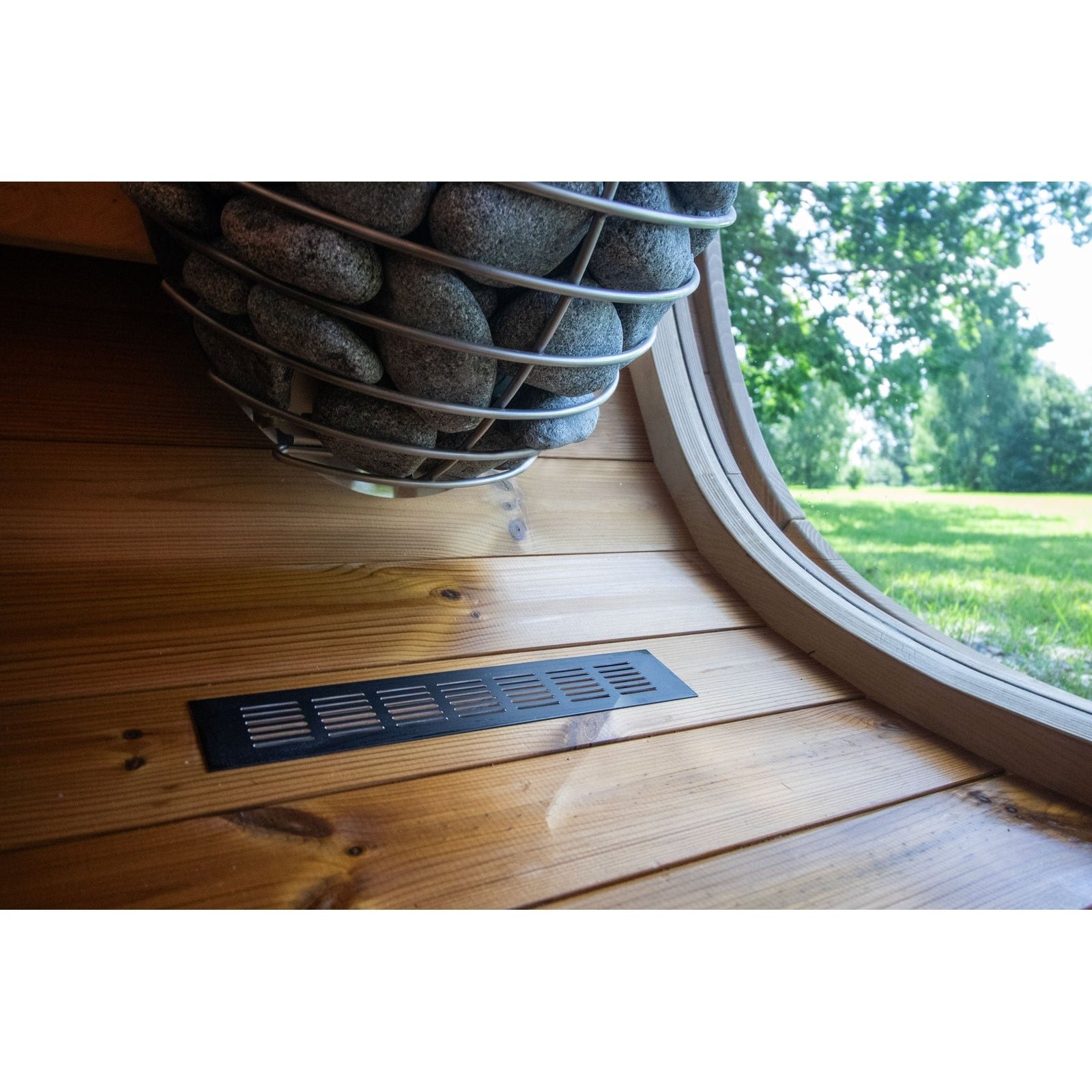 Leil Black Cube Classic 4-Person Outdoor Sauna - Image 15